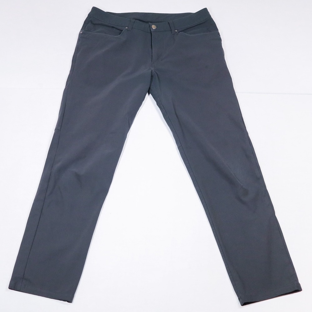 Lululemon ABC Pant Classic Fit Men 32x32 Obsidian Gray Warpstreme Commuter